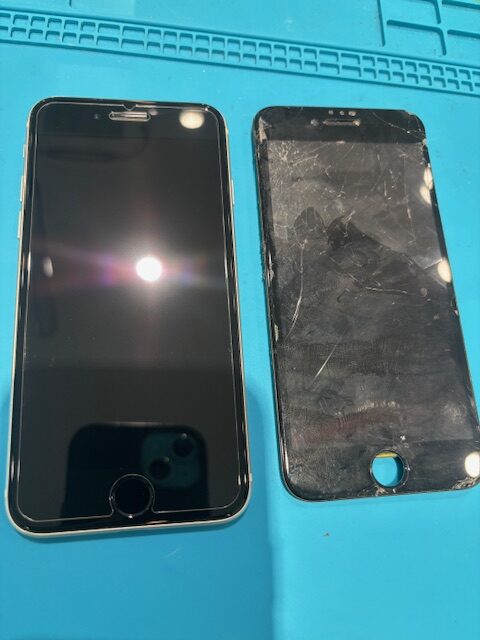 【安城店】iPhoneSE3の画面＆フロントカメラ交換【岡崎市からご来店】