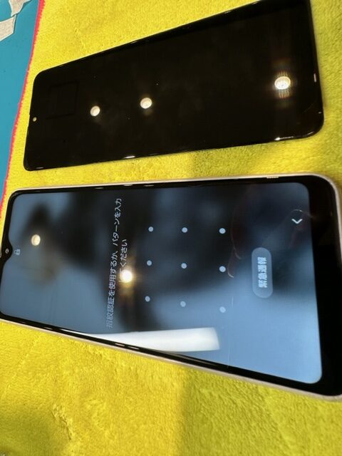 【安城店】GalaxyA23５Gの画面修理【安城市からご来店】